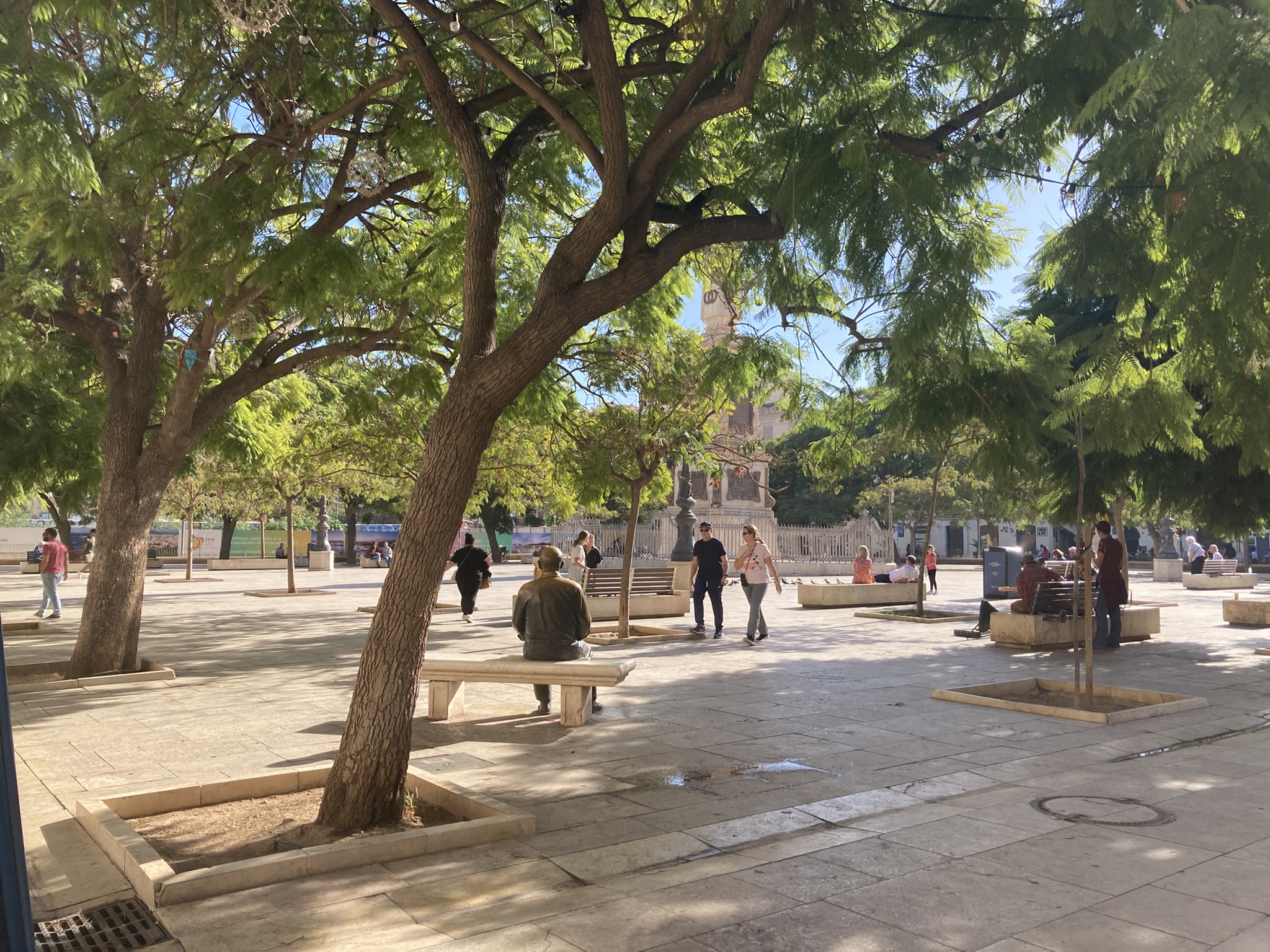 Standbeeld van Picasso op Plaza de la Merced